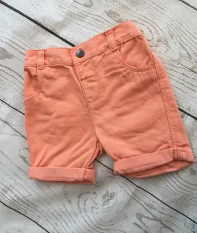 3-6 Months Orange Chino Shorts