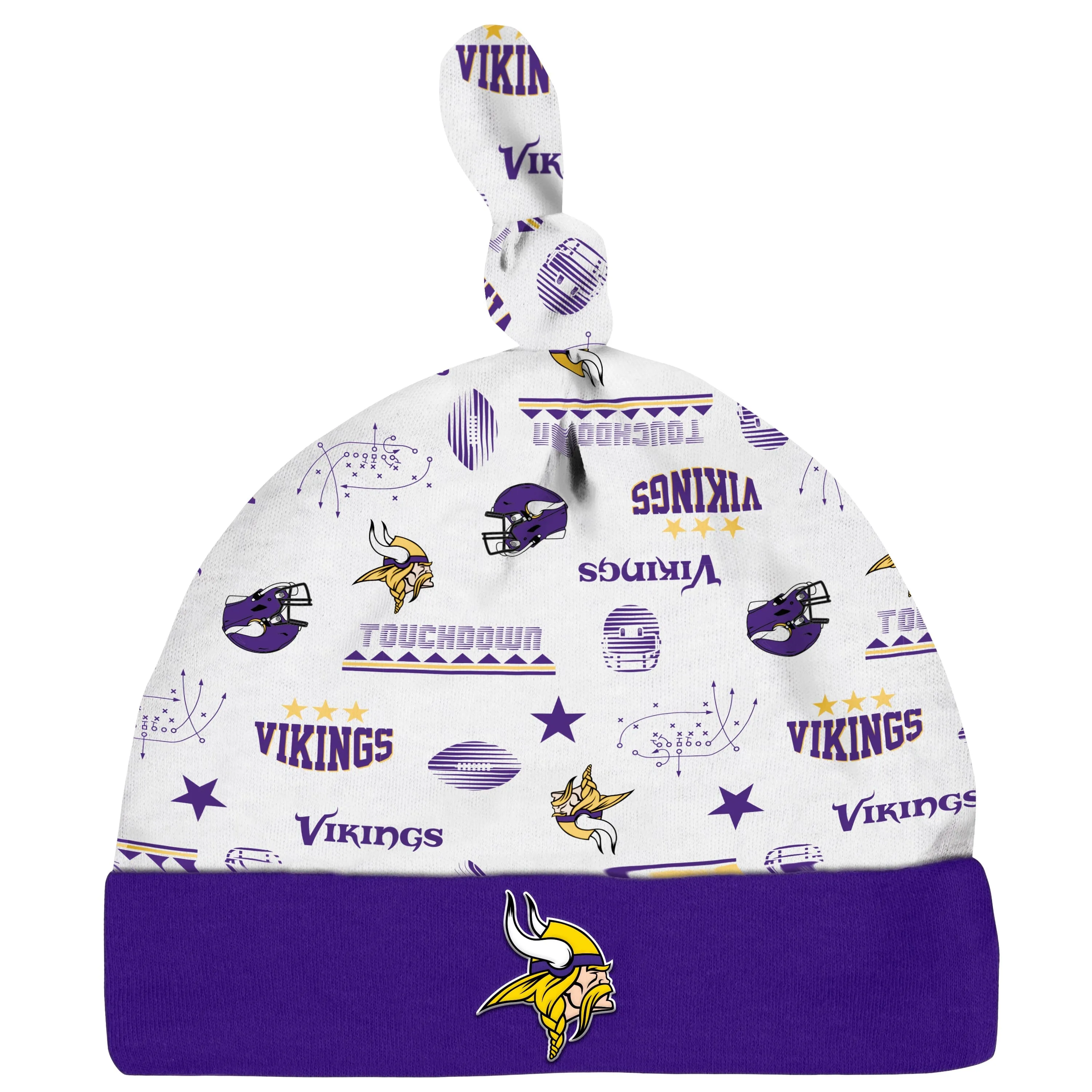 3-Piece Baby Boys Minnesota Vikings Bodysuit, Sleep 'N Play, and Cap Set