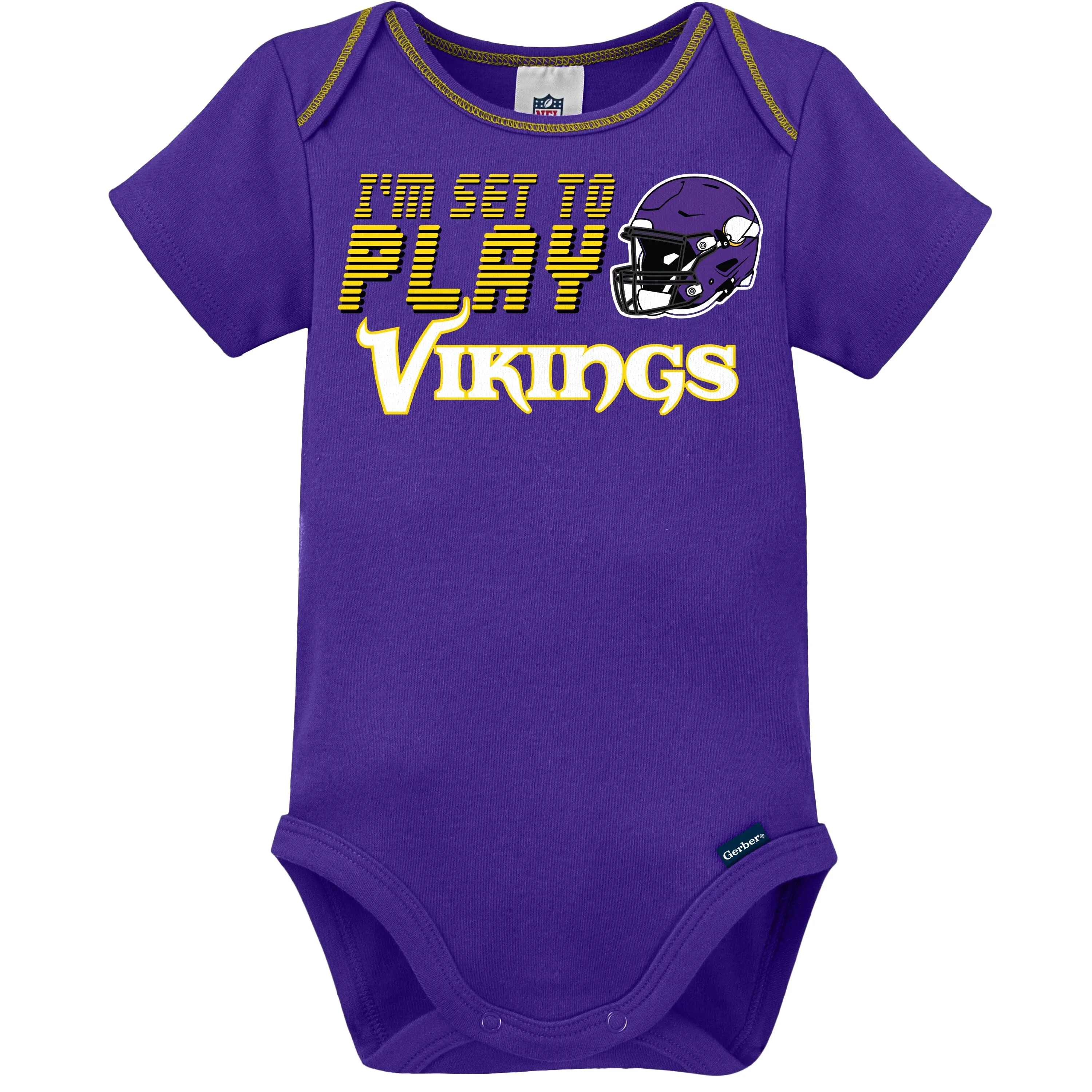 3-Piece Baby Boys Minnesota Vikings Bodysuit, Sleep 'N Play, and Cap Set