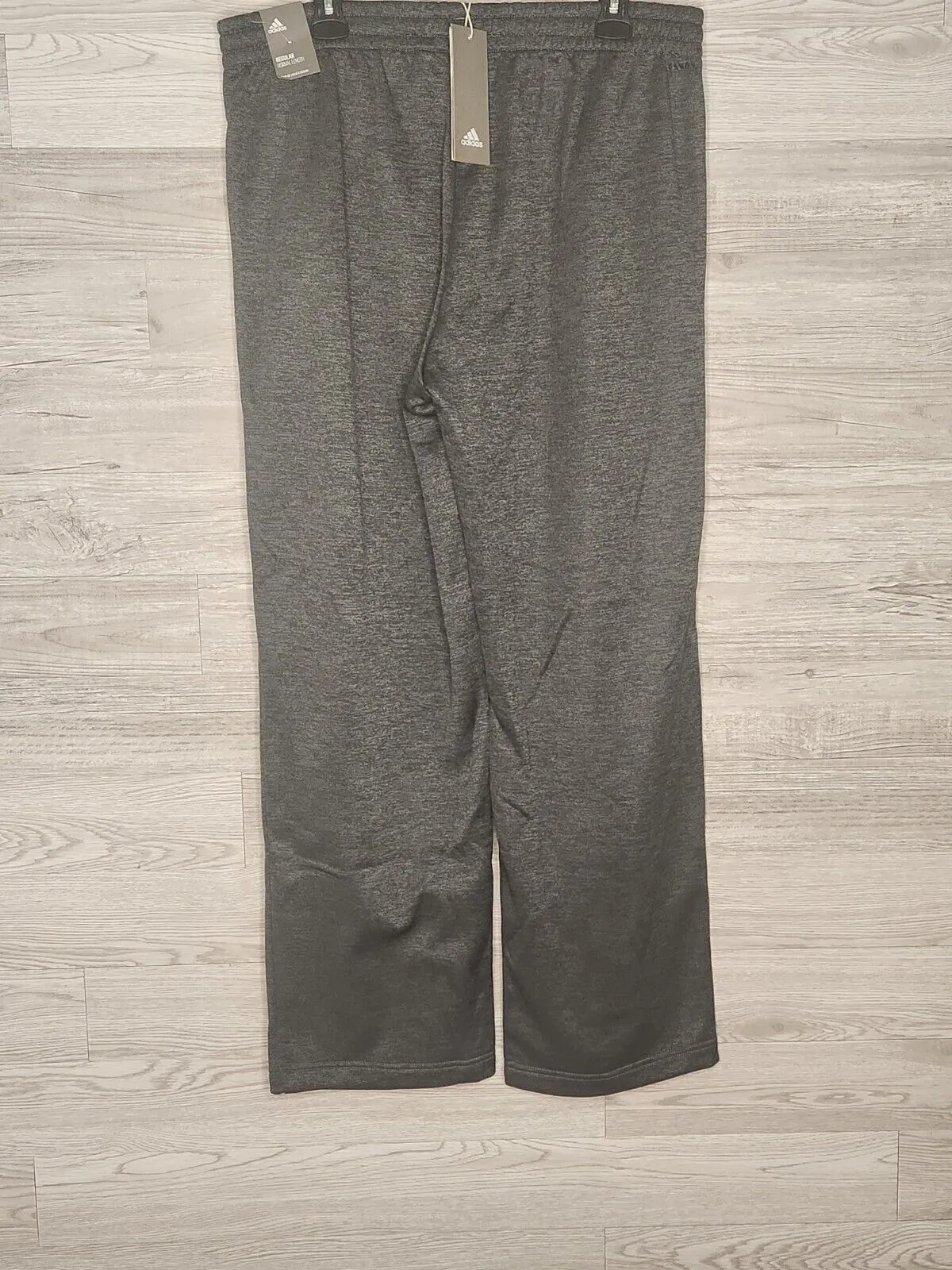 Adidas Climawarm Men's Heather Black Straight Leg Jogger Sweatpants Size XL