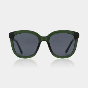 A.Kjaerbede Billy Dark Green Transparent Sunglasses