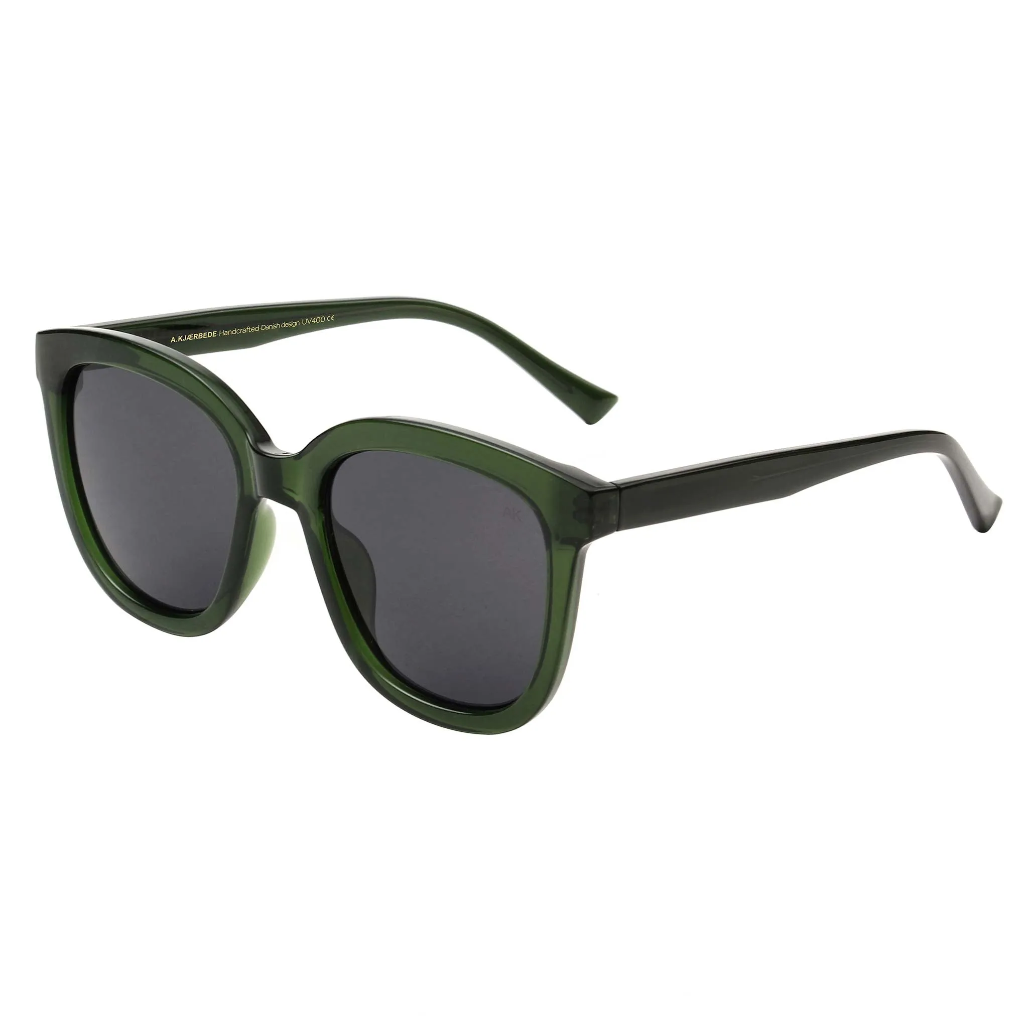 A.Kjaerbede Billy Dark Green Transparent Sunglasses