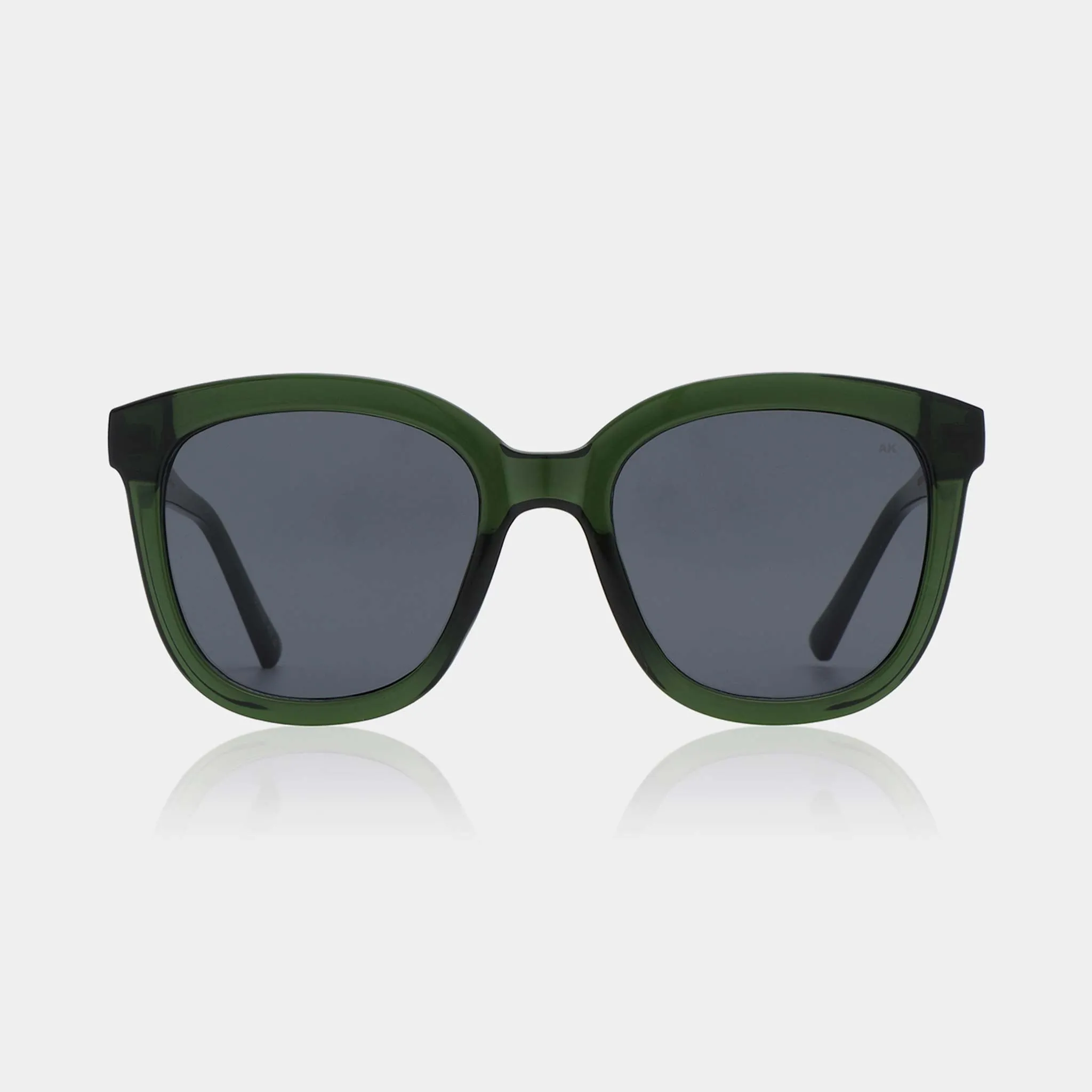 A.Kjaerbede Billy Dark Green Transparent Sunglasses