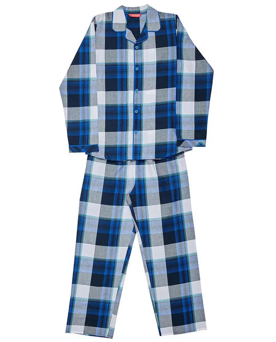 Aldrin Boys Blue Check Pyjama Set