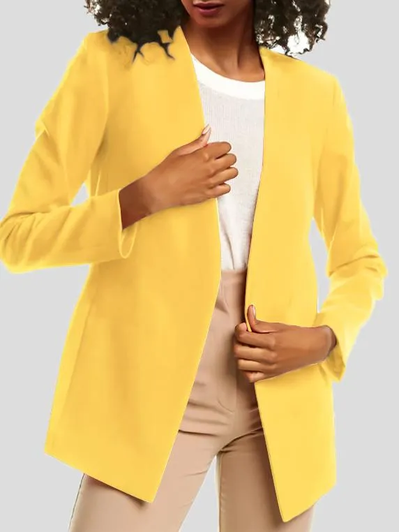 All-Match Solid Color Blazer