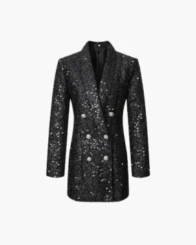 Amelio – Double-breasted design – Sequin blazer