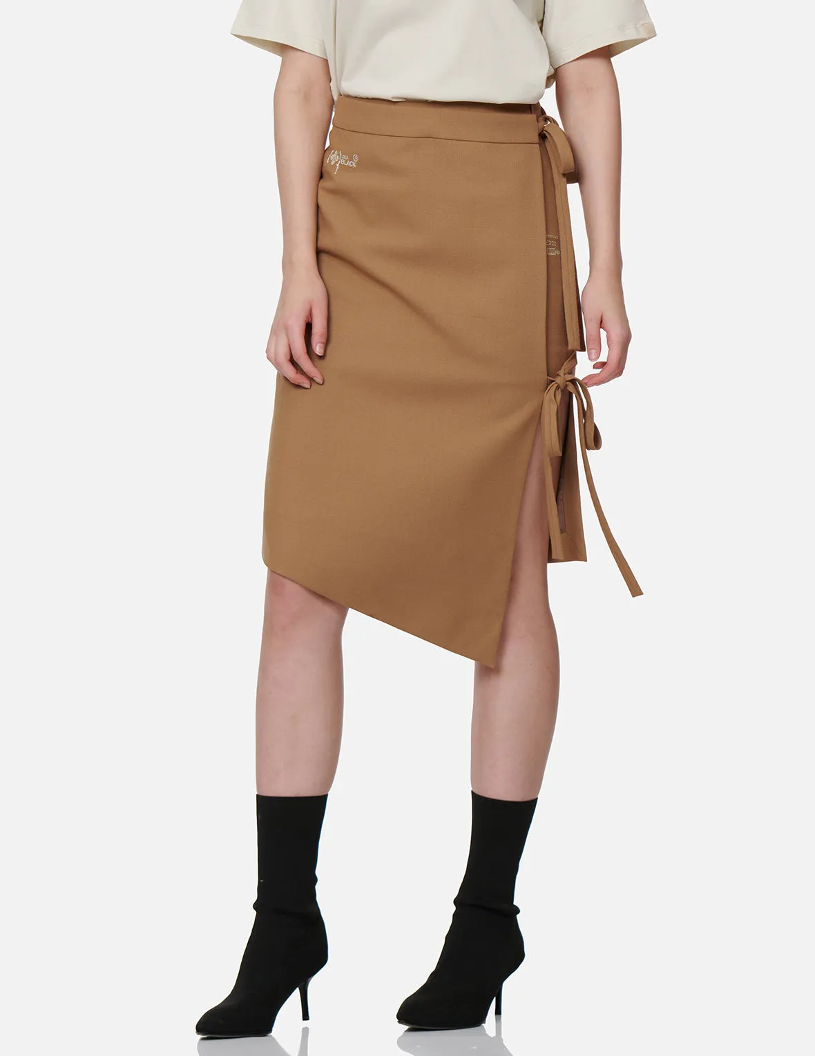 Asymmetric Wrap Skirt