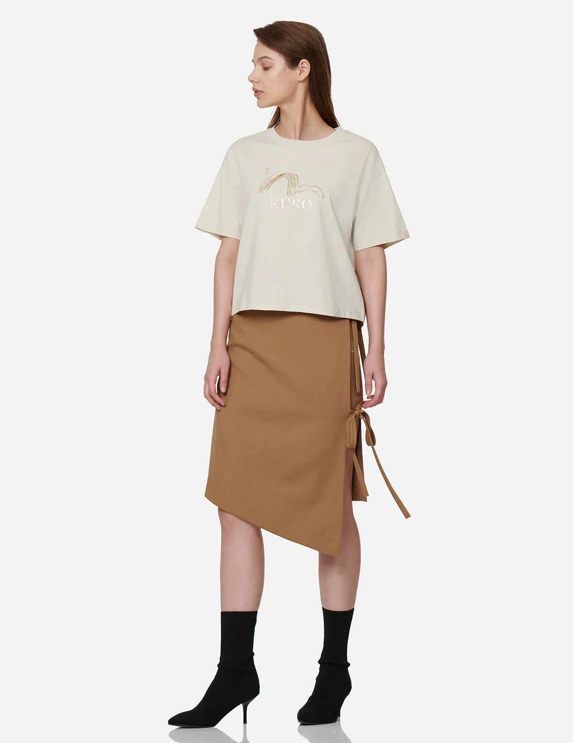 Asymmetric Wrap Skirt