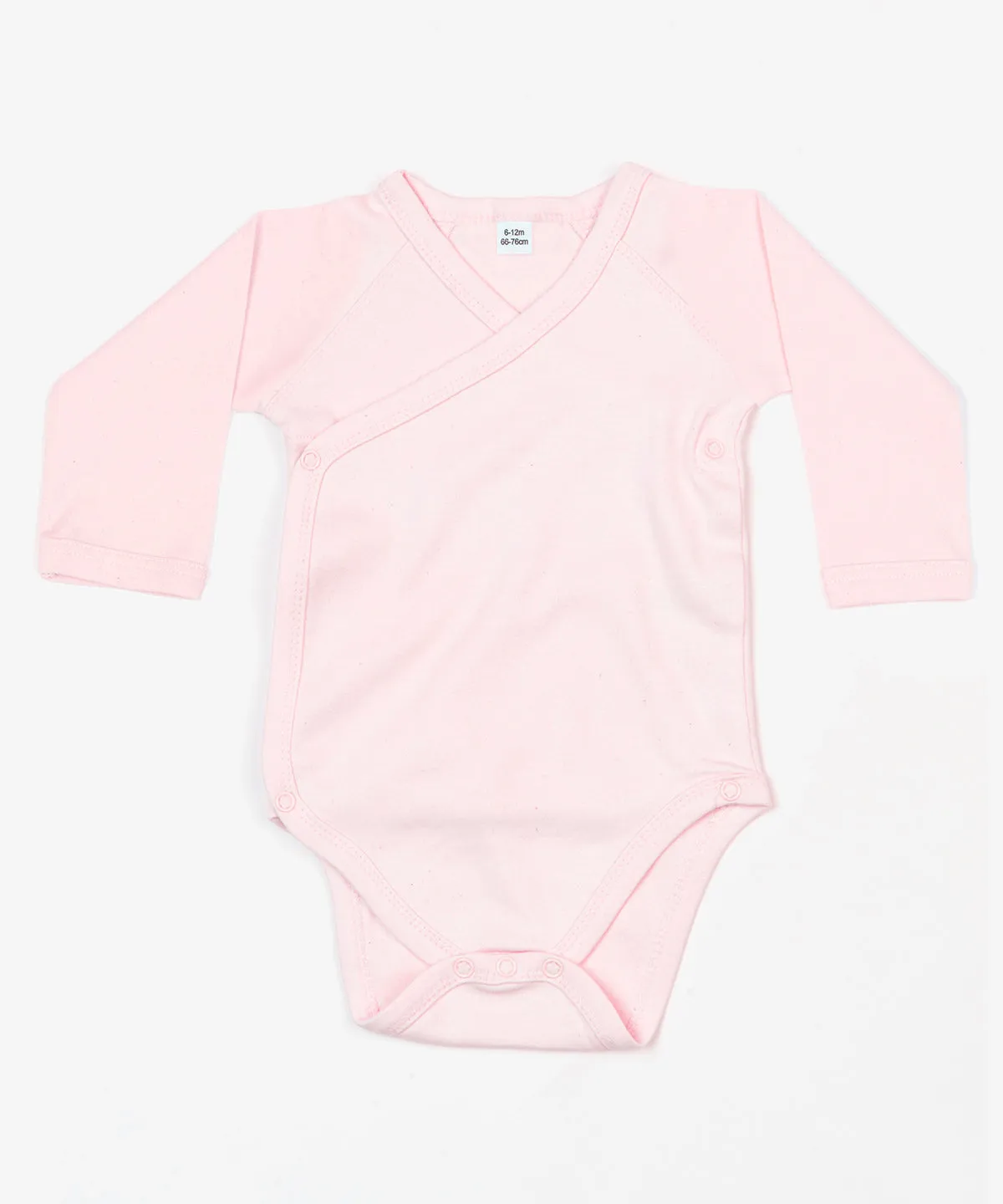 Baby long sleeve kimono bodysuit | Powder Pink