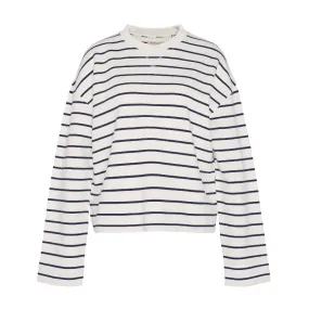 Barbour Marnie Ladies Sweatshirt - Cloud/Navy