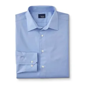 Basic Editions Men's Classic Fit Button-Front Dress Shirt Serenity