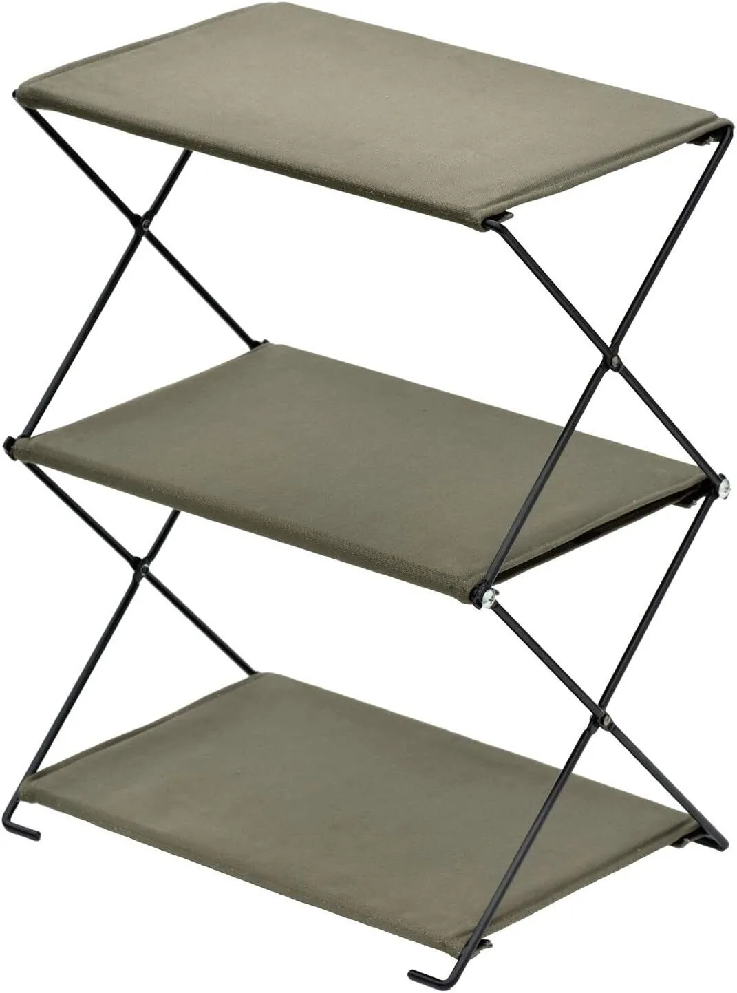 BD-196 BUNDOK Folding Rack BD-196 Khaki Lightweight Storage