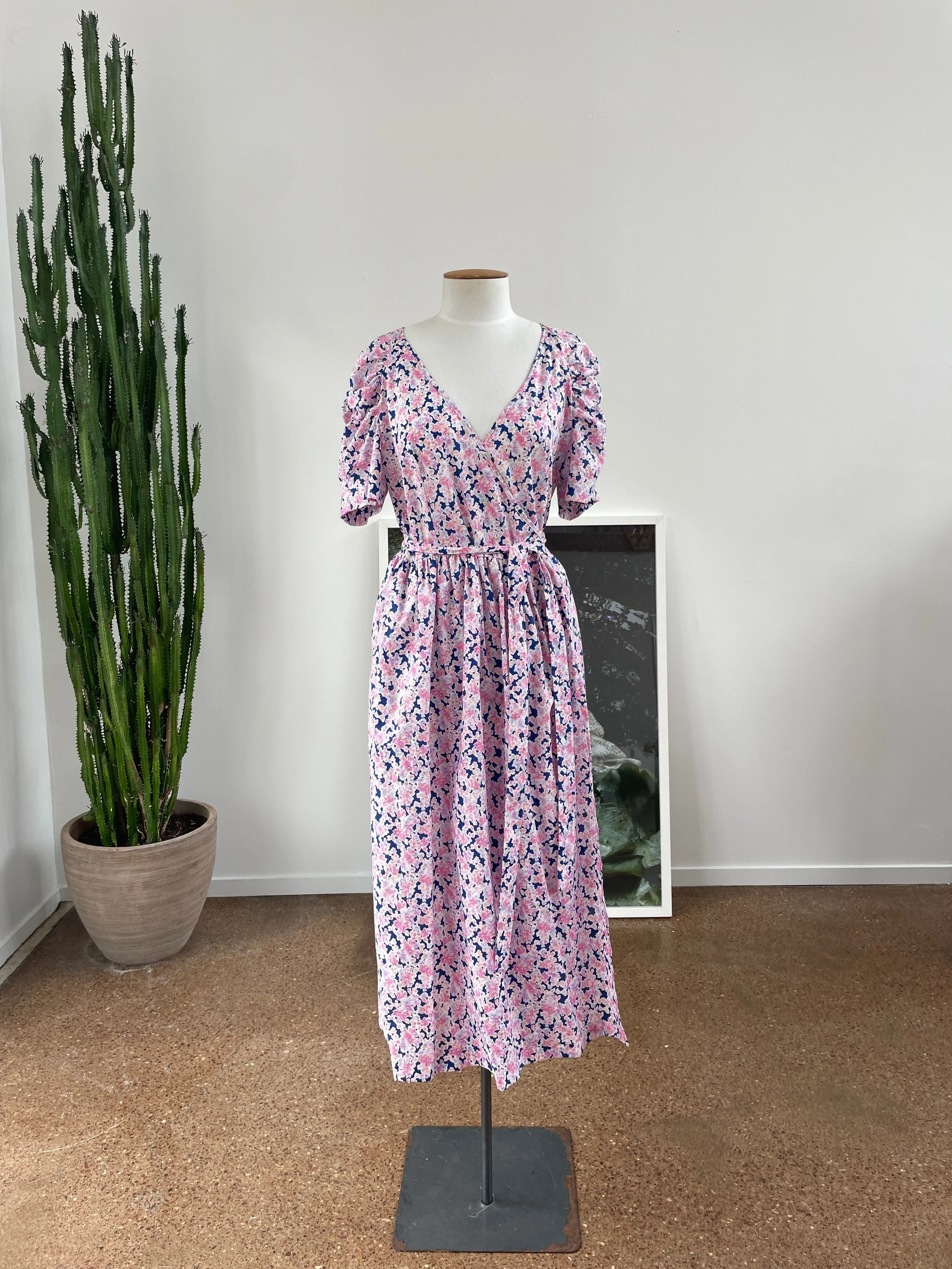 Bellis dress, pink flora