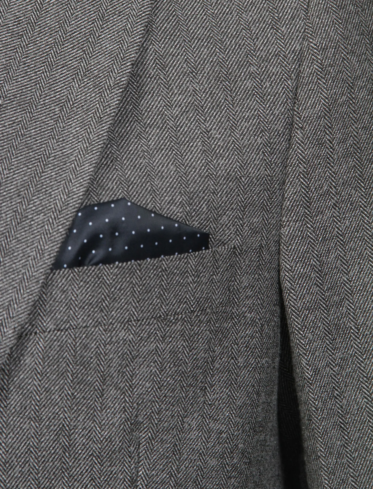 Bellucci Suit Blazer with Velvet Detail in Grey Herringbone - Tokyo Laundry