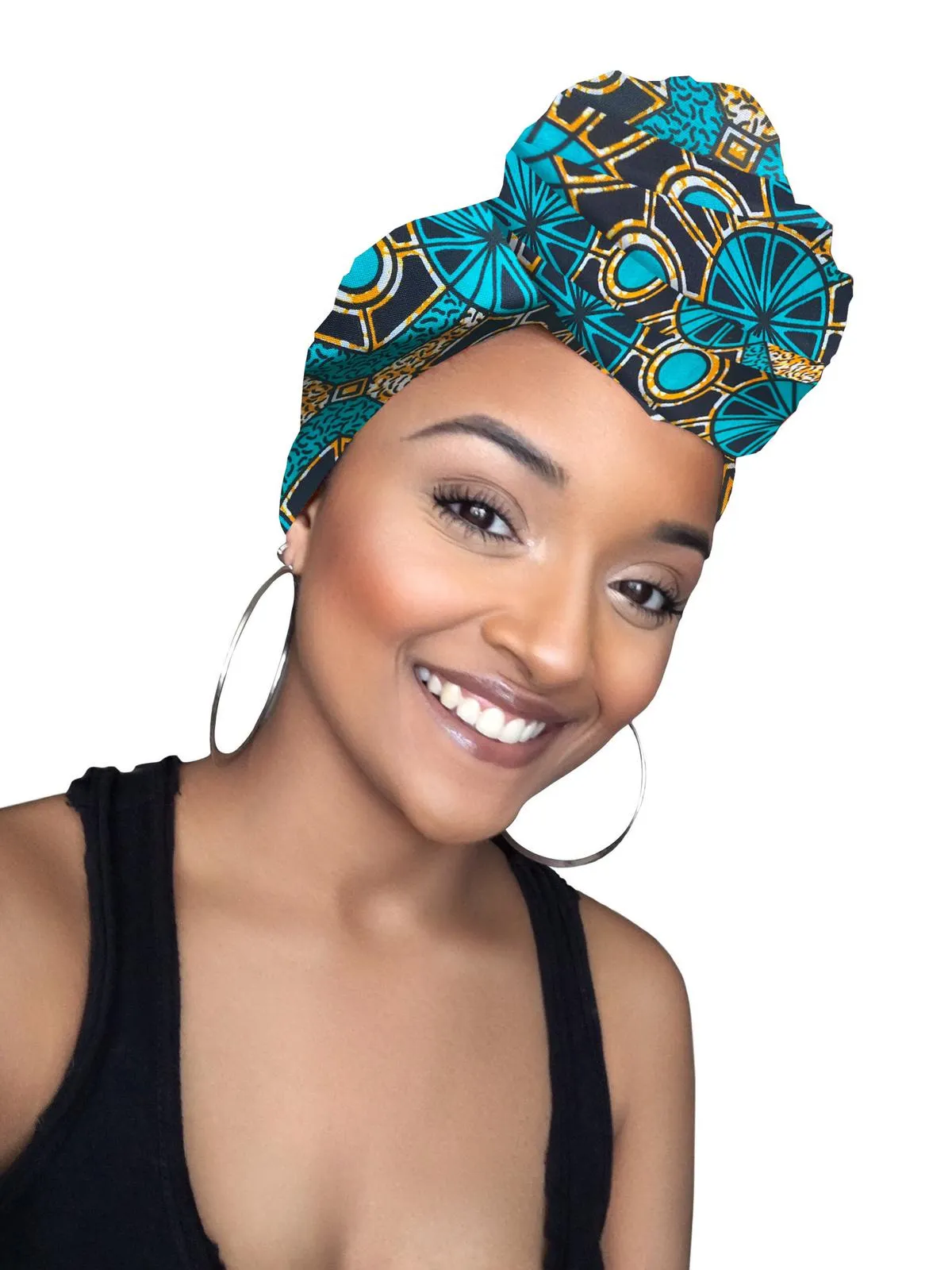 Blue Orchid Headwrap and mask