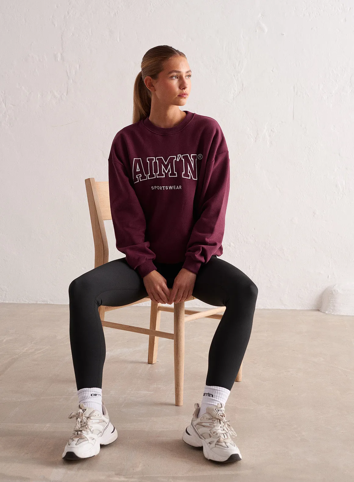 Bordeaux College Oversized Sweatshirt