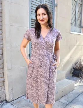 Botanical Bliss Organic Wrap Dress