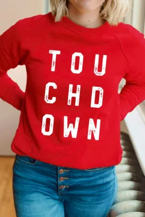 Bright Red Touchdown Sweatshirt - FINAL SALE