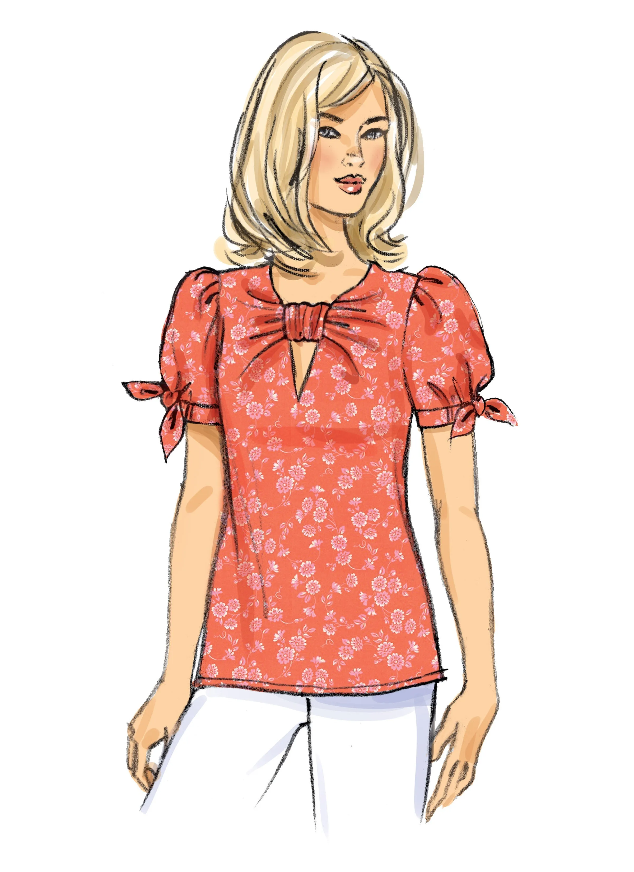 Butterick Pattern B6876 Misses' Tunic Sash and Top