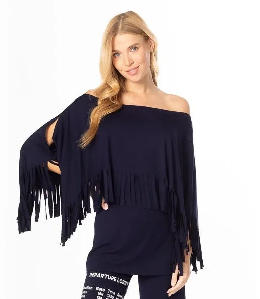 Caplet Fringe Tunic