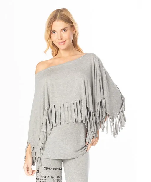 Caplet Fringe Tunic