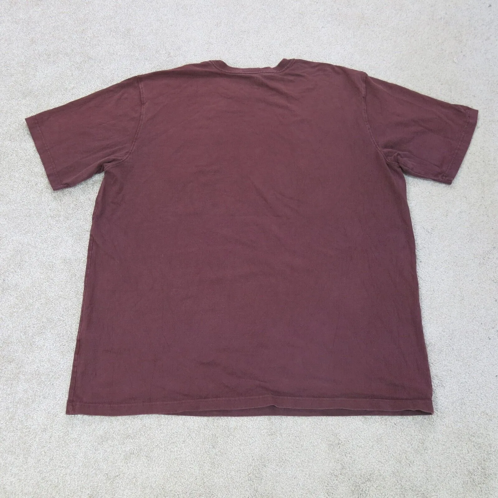 Carhartt Shirts Men 2XL Red Short Sleeve Original Fit Chest Pocket Crew Neck Tee