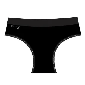 Cheeky Active Fit  underwear- New Black -tucking underwear