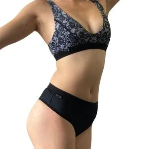 Cheeky Active Fit  underwear- New Black -tucking underwear