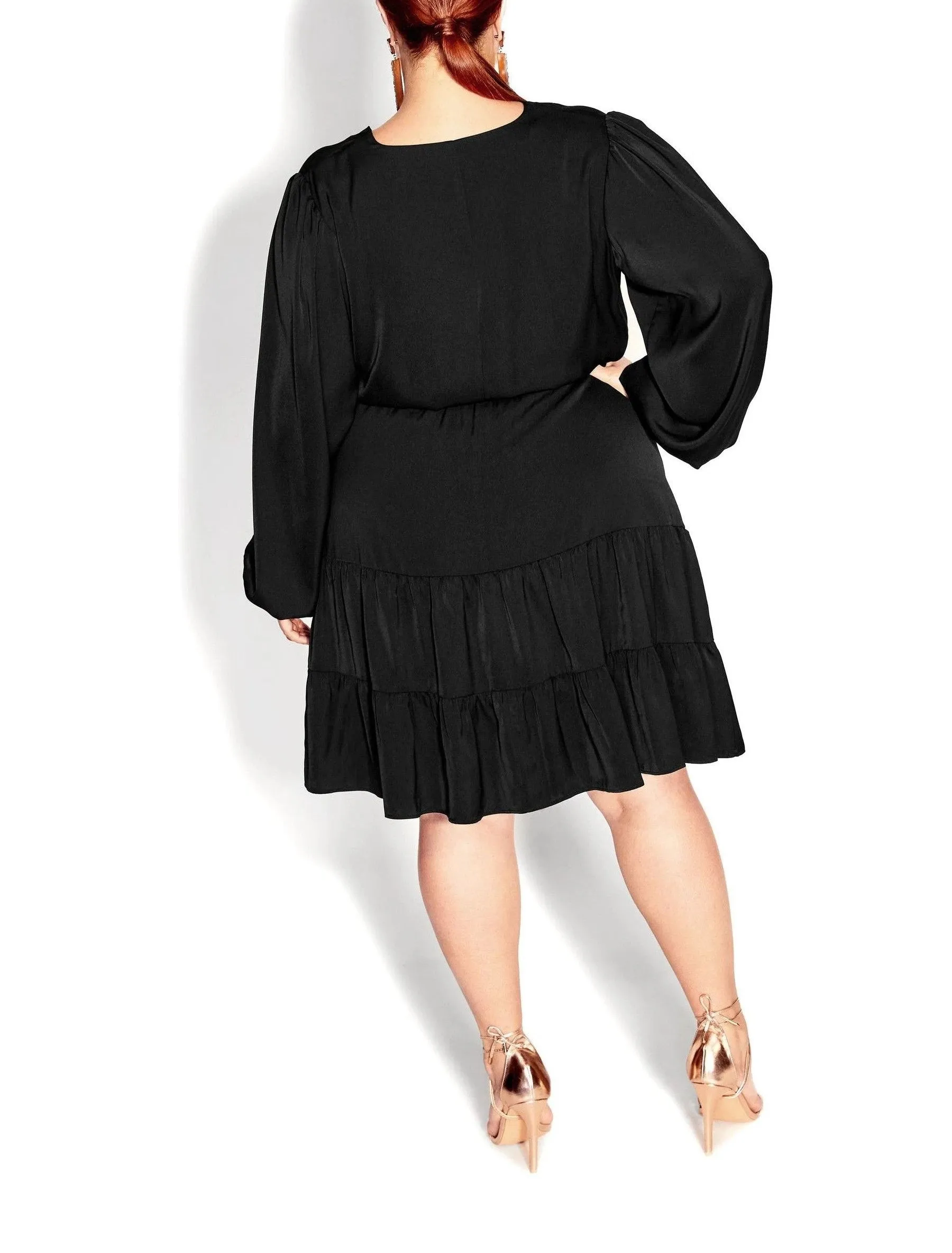 CITY CHIC Trendy Plus Size Pretty Tier Knee Length Dress