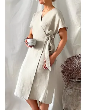 Claire Linen Dress Natural