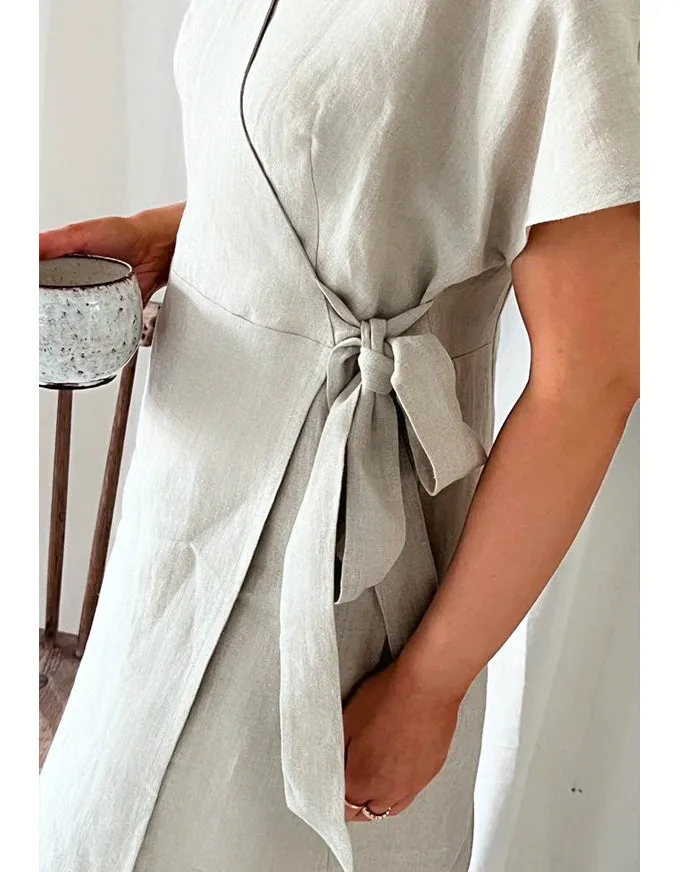 Claire Linen Dress Natural