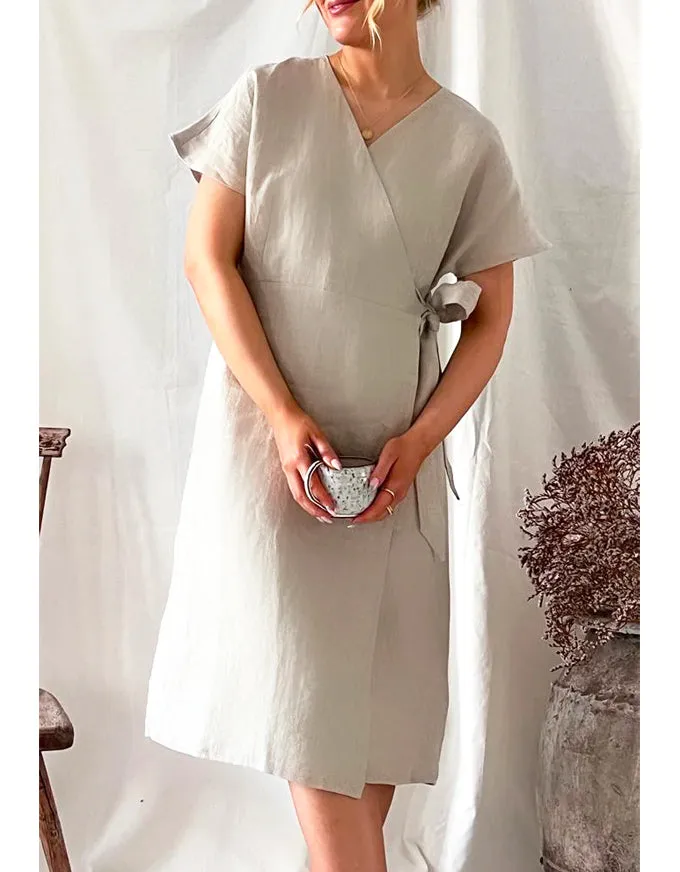 Claire Linen Dress Natural