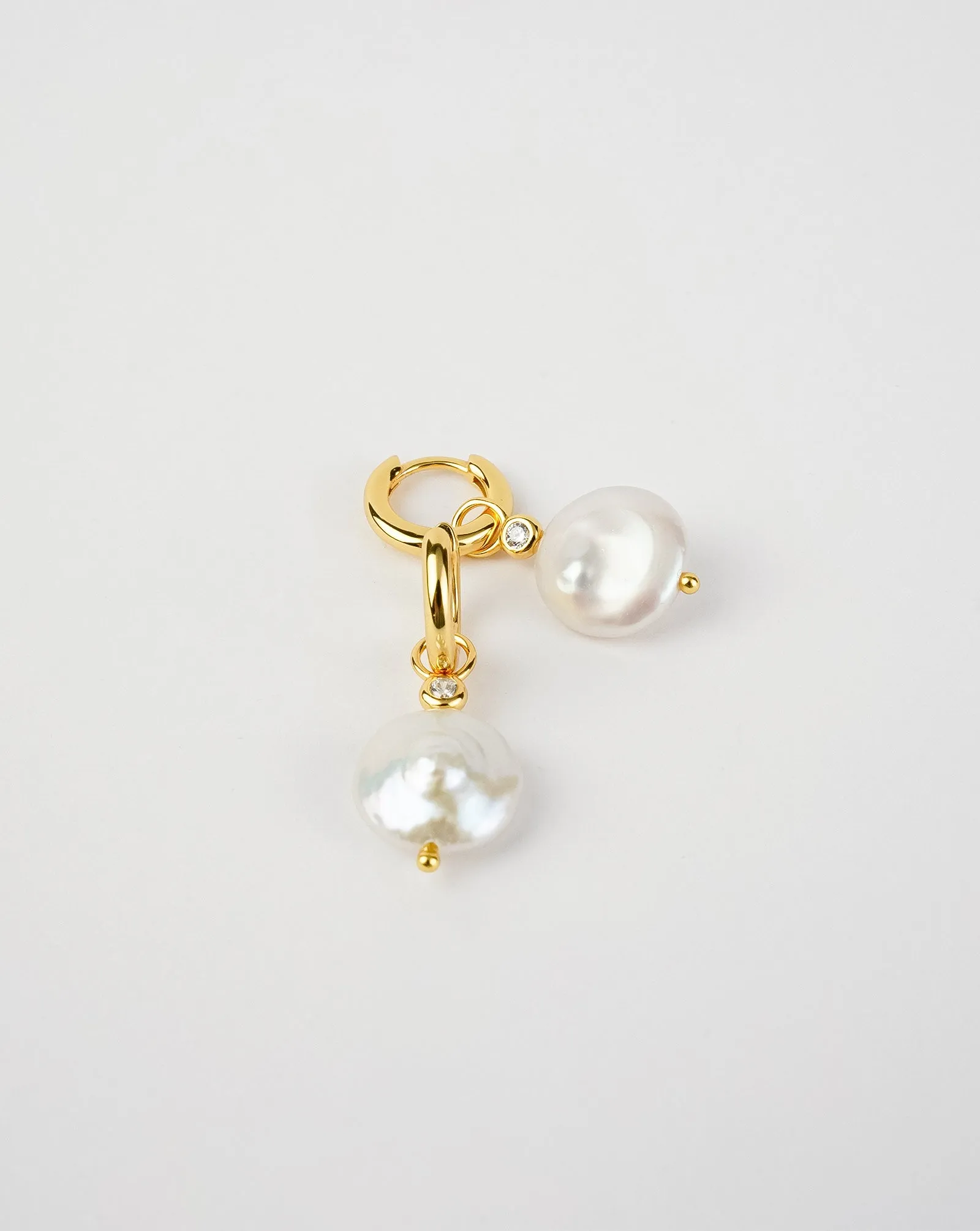 Classic Huggie Pearl Earrings