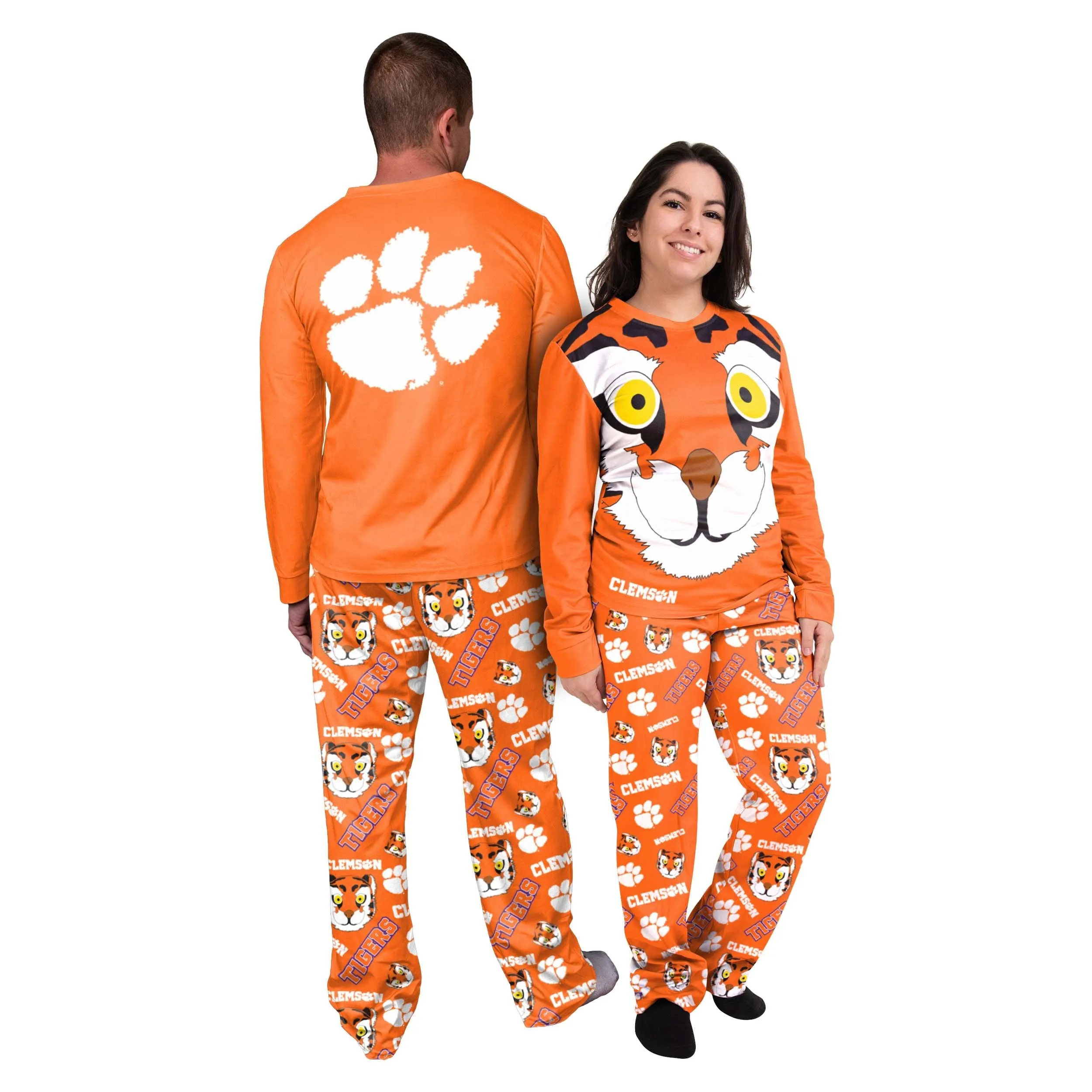 Clemson Tigers NCAA Mens The Tiger Mascot Pajamas