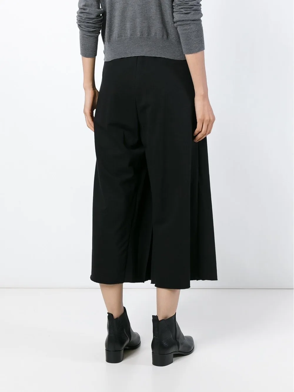 Cotton Alpaca Cropped Pants