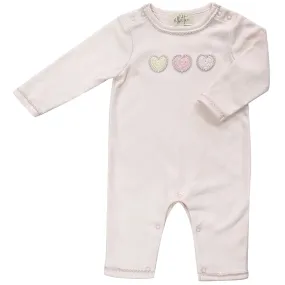 Crotchet sweetheart babygrow