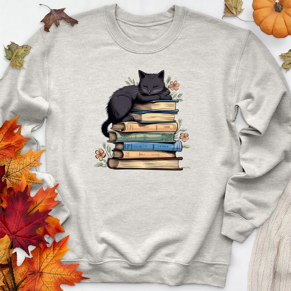 curl up and read premium crewneck sweatshirt