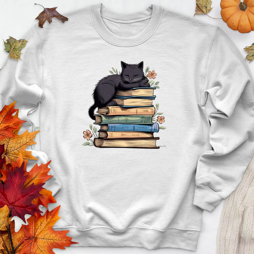 curl up and read premium crewneck sweatshirt