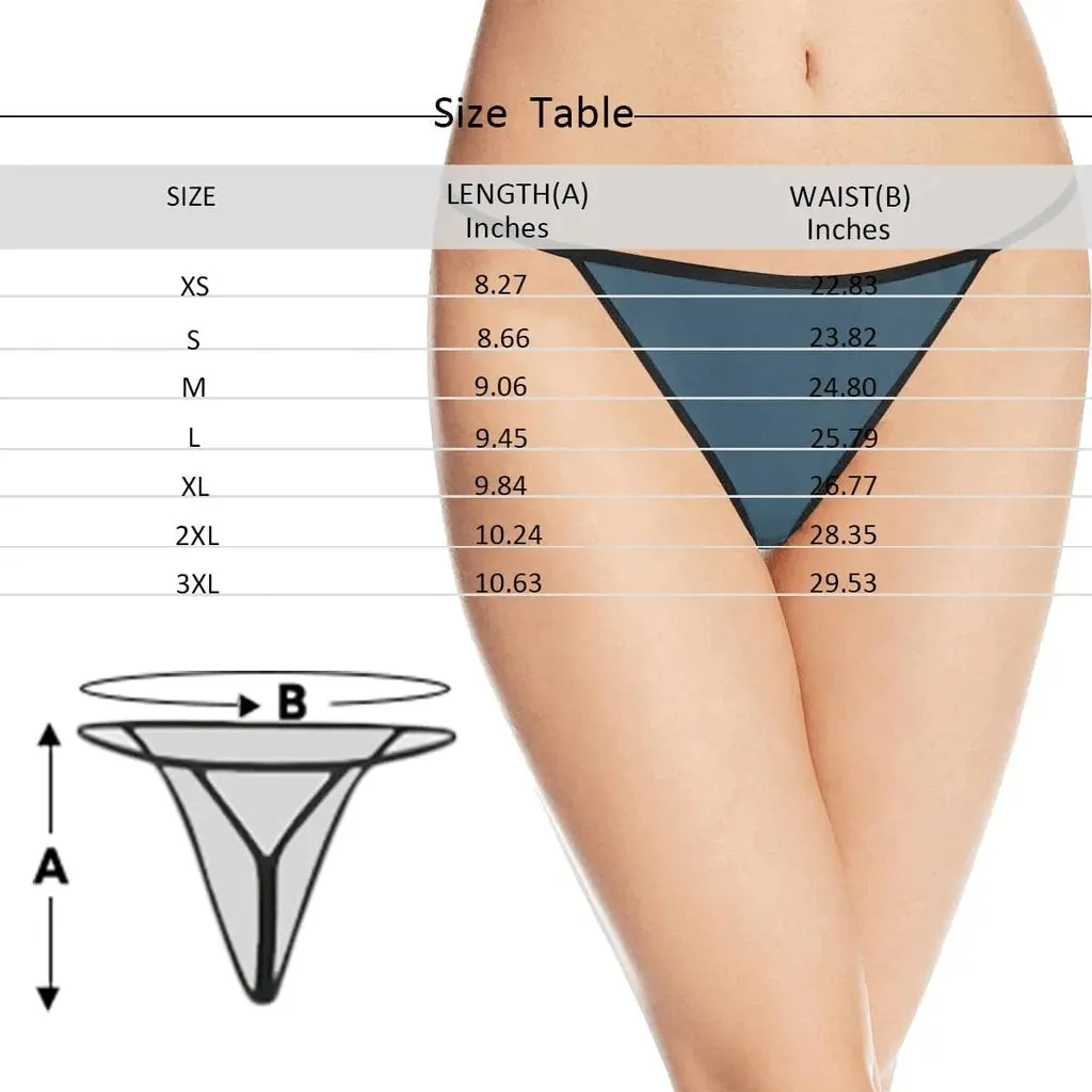 Custom Face Briefs Personalized Love Heart Panties Underwear with Photo Women's High-cut Briefs Valentine Gift for Her