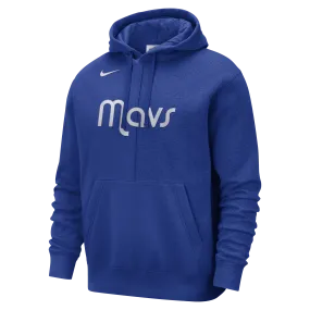 DALLAS MAVERICKS NIKE COURTSIDE ROYAL PULLOVER HOODIE