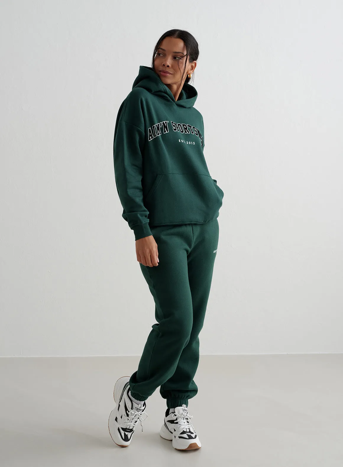 Deep Emerald Varsity Sweat Hood