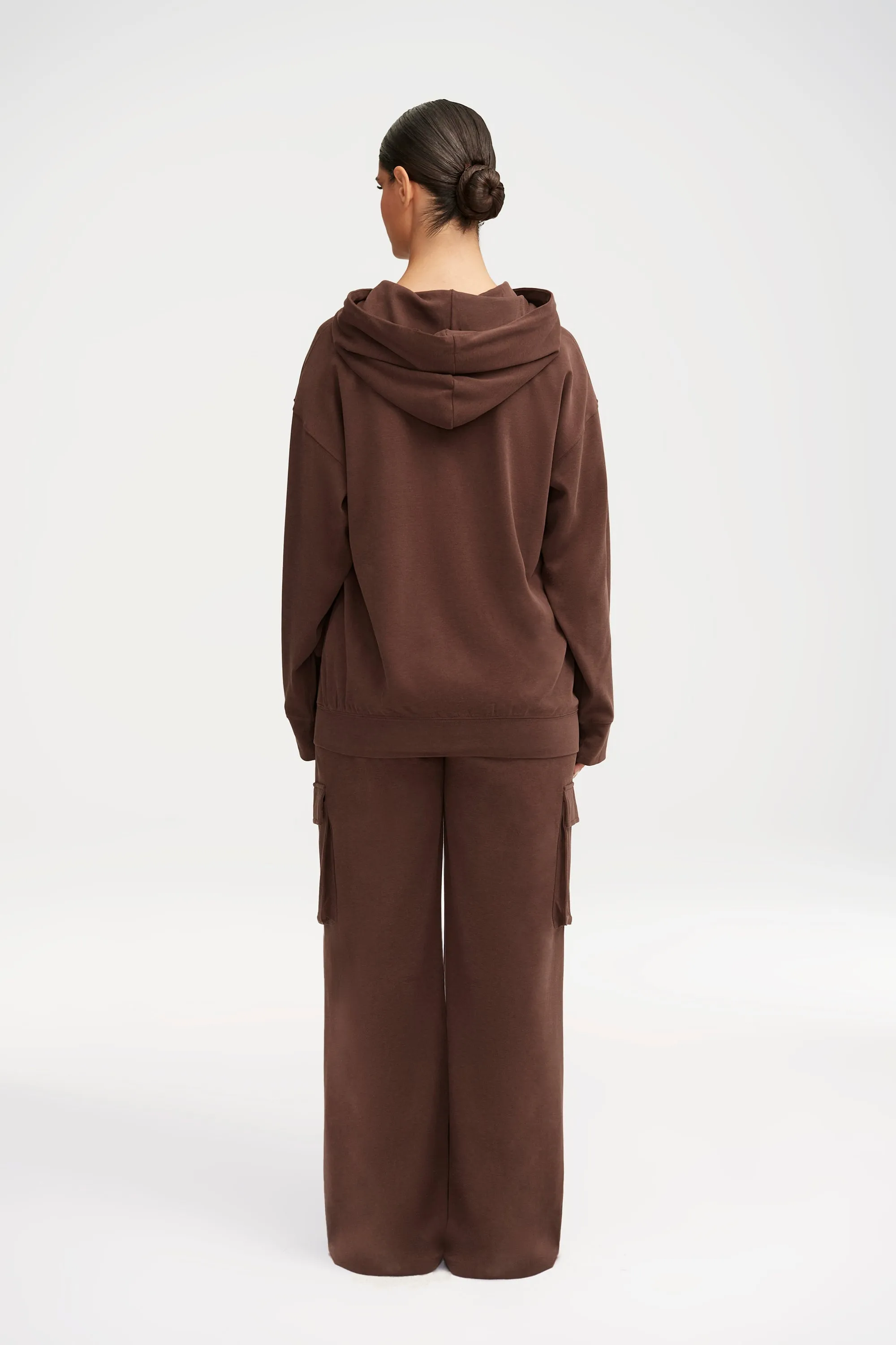 Demi Wide Leg Cargo Pocket Pants - Brown