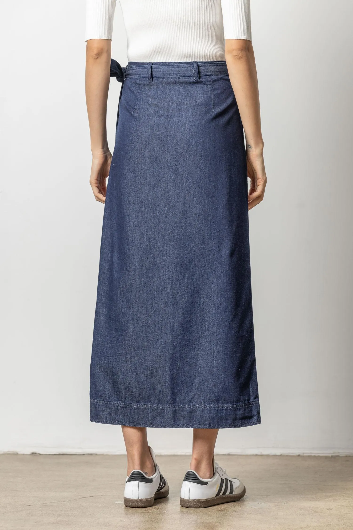 Denim Wrap Skirt