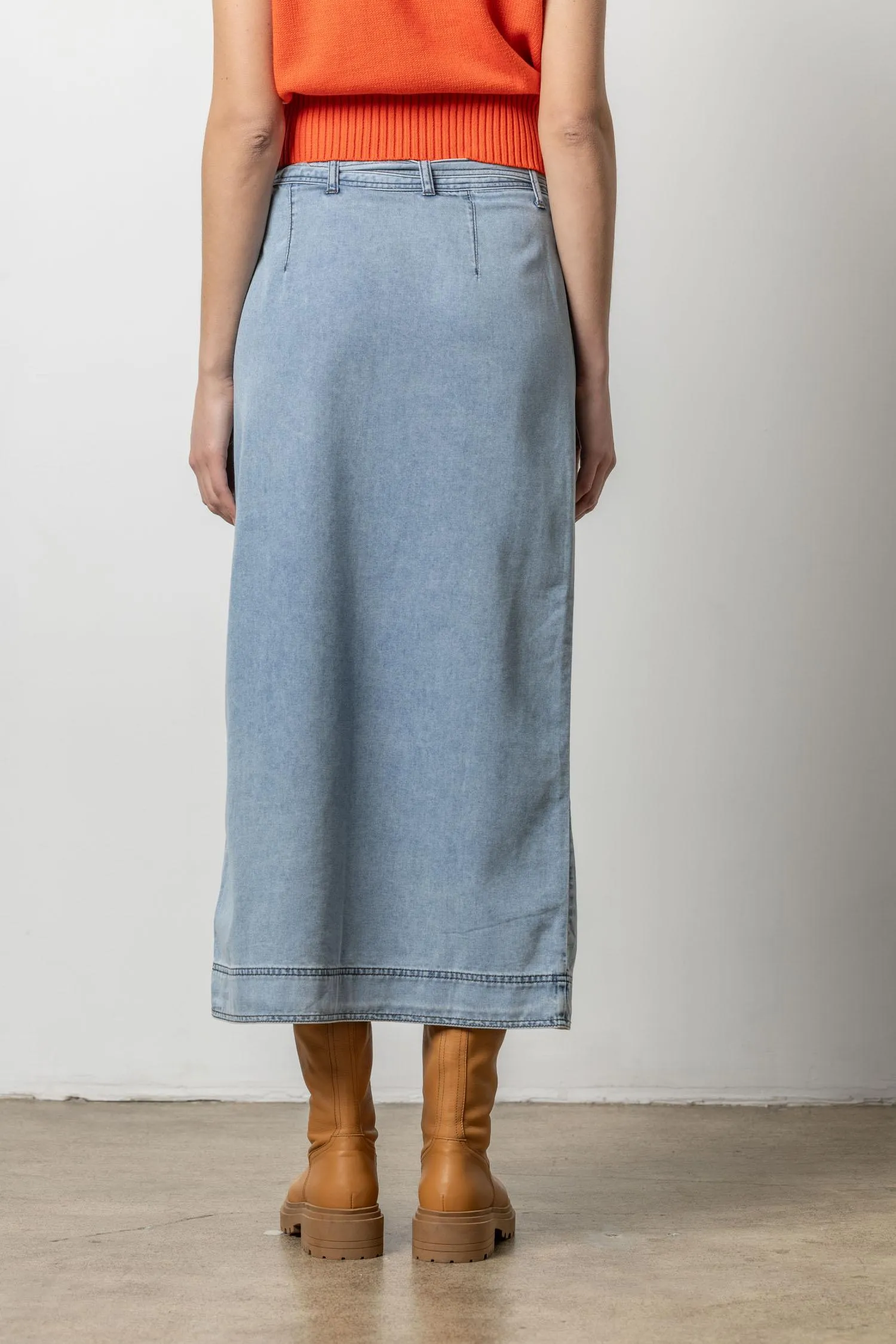 Denim Wrap Skirt