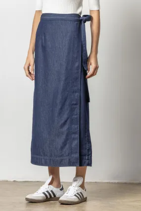 Denim Wrap Skirt