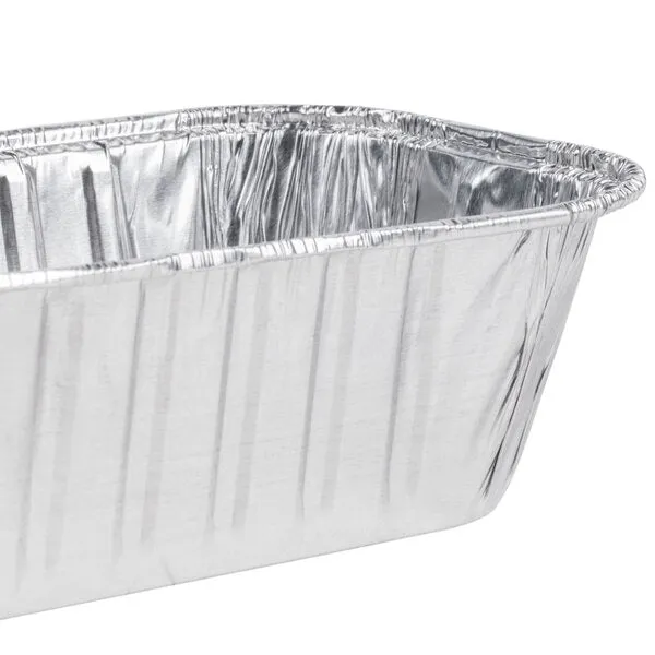 Disposable Aluminum 1lb Rectangular Loaf Pans: Ideal for Baking