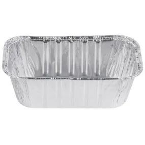 Disposable Aluminum 1lb Rectangular Loaf Pans: Ideal for Baking