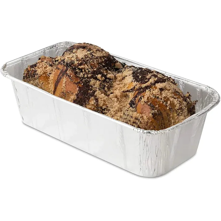 Disposable Aluminum 2lb Rectangular Loaf Pans: Ideal for Baking