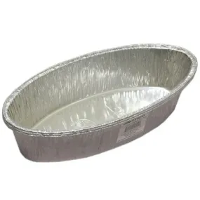 Disposable Aluminum 5lb Large Oval Loaf Pans: Ideal for Baking