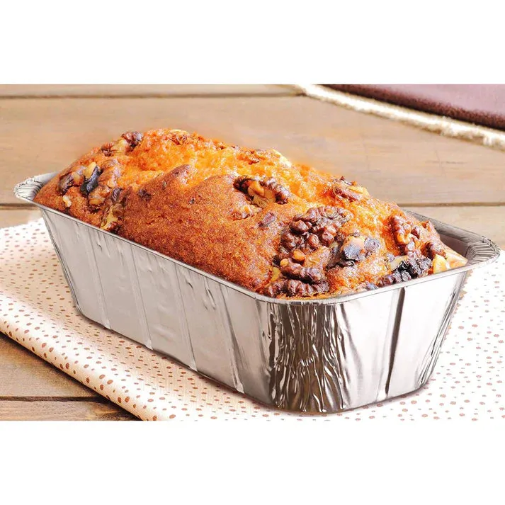 Disposable Aluminum 5lb Rectangular Loaf Pans: Ideal for Baking